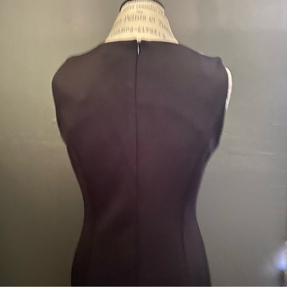 Emma & Michelle sleeveless black sheath dress with lace detail - Picture 5 of 8